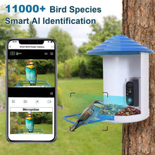 将图片加载到图库查看器,Smart Bird Feeder with Solar Powered Camera 1080P HD AI Identify PIR