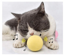 Load image into Gallery viewer, Smart Cat Toys Interactive Ball with Catnip Cat Training Squeaky Fidget Toys Cats Products for Pets Fluffy Plush Cat Ball Toys Interactive Chirping Balls Cat Kicker Toy Animal Chirping Sounds Fun Catnip Toys for Cat Exercise