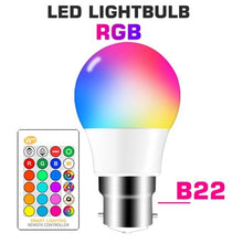 Load image into Gallery viewer, Smart For Home LED Light Bulb E27 E14 GU10 B22 220V 110V Spot Magic Changeable Lamp Lampada+IR Control Decoration RGB White Compatible with Alexa Google Home, RGBCW Smart GU10 Bulb, WiFi Smart LED Spot Light Bulb Indoor Decoration