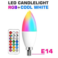 Load image into Gallery viewer, Smart For Home LED Light Bulb E27 E14 GU10 B22 220V 110V Spot Magic Changeable Lamp Lampada+IR Control Decoration RGB White Compatible with Alexa Google Home, RGBCW Smart GU10 Bulb, WiFi Smart LED Spot Light Bulb Indoor Decoration