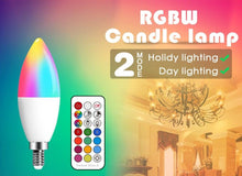 Load image into Gallery viewer, Smart For Home LED Light Bulb E27 E14 GU10 B22 220V 110V Spot Magic Changeable Lamp Lampada+IR Control Decoration RGB White Compatible with Alexa Google Home, RGBCW Smart GU10 Bulb, WiFi Smart LED Spot Light Bulb Indoor Decoration