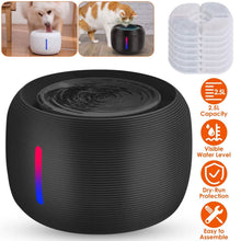 将图片加载到图库查看器,Smart Pet Drinking Fountain with LED Light 7-Pack Replaceable Water Filters