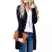 将图片加载到图库查看器,Snap Button Long Cardigan