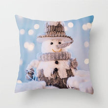 Load image into Gallery viewer, Snowman Christmas Cushion Cover Polyester Decorative Christmas Pillow Cover Merry Christmas Throw Cushion Covers Tree Reindeer Star Pillow Case For Party Throw Pillow New Year Xmas Decor Sofa Living Room Home Decoration