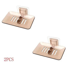 Load image into Gallery viewer, Soap Dish Suction Cup Soap Dish Soap Dish for Bathroom Case Soap Box Dish Storage Plate Drain Soap Box Soap Holder Transparent Soap Dish Drainer Tray - Suction Cup Soap Dish Holder Wall Mounted for Bathroom Shower