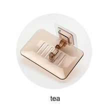 将图片加载到图库查看器,Soap Rack No Drilling Wall Mounted Double Layer Soap Holder Soap Sponge Dish Bathroom Accessories Soap Dishes Self Adhesive Soap Dish Bar Soap Holder Soap Dishes Tray Saver Case Box for Shower Bathroom Kitchen Dish Drainer Drying Rack