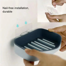 将图片加载到图库查看器,Soap Rack No Drilling Wall Mounted Double Layer Soap Holder Soap Sponge Dish Bathroom Accessories Soap Dishes Self Adhesive Soap Dish Bar Soap Holder Soap Dishes Tray Saver Case Box for Shower Bathroom Kitchen Dish Drainer Drying Rack