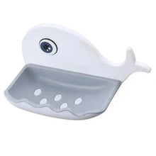 将图片加载到图库查看器,Soap Rack No Drilling Wall Mounted Drain Non Perforated Double Layer Holder Sponge Dish Accessories Magic Soap Dishes Bathroom Cute Soap Dish for Kids Plastic Self Draining Soap Holder for Shower Wall Cartoon Hanging Bathroom Soap Tray with Suction Cup