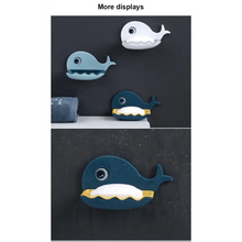 将图片加载到图库查看器,Soap Rack No Drilling Wall Mounted Drain Non Perforated Double Layer Holder Sponge Dish Accessories Magic Soap Dishes Bathroom Cute Soap Dish for Kids Plastic Self Draining Soap Holder for Shower Wall Cartoon Hanging Bathroom Soap Tray with Suction Cup