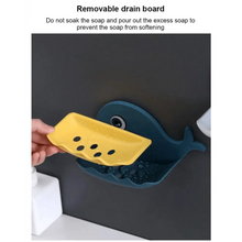 将图片加载到图库查看器,Soap Rack No Drilling Wall Mounted Drain Non Perforated Double Layer Holder Sponge Dish Accessories Magic Soap Dishes Bathroom Cute Soap Dish for Kids Plastic Self Draining Soap Holder for Shower Wall Cartoon Hanging Bathroom Soap Tray with Suction Cup