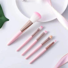 Load image into Gallery viewer, Soft And Cute 5Pcs Makeup Brushes Set Eye Shadow Eyebrow Eyeliner Blush Loose Foundation Powder Professional Lip Women Cosmetic Tools
