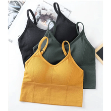 将图片加载到图库查看器,Soft Cotton Sports Bras For Women Push Up Solid Sports Bra Jogging Gym Women Sports Bra Girl Underwear Fitness Running Yoga Sport Tops