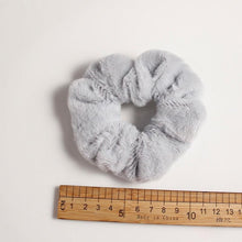 将图片加载到图库查看器,Soft Faux Fur Hair Scrunchies Plush Elastic Hair Bands Women Girls Ponytail Holder Rubber Band Fashion Headwear Ponytail Holder Accessories for Women