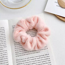 将图片加载到图库查看器,Soft Faux Fur Hair Scrunchies Plush Elastic Hair Bands Women Girls Ponytail Holder Rubber Band Fashion Headwear Ponytail Holder Accessories for Women