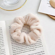 将图片加载到图库查看器,Soft Faux Fur Hair Scrunchies Plush Elastic Hair Bands Women Girls Ponytail Holder Rubber Band Fashion Headwear Ponytail Holder Accessories for Women