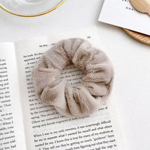 将图片加载到图库查看器,Soft Faux Fur Hair Scrunchies Plush Elastic Hair Bands Women Girls Ponytail Holder Rubber Band Fashion Headwear Ponytail Holder Accessories for Women