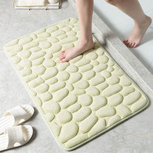 Load image into Gallery viewer, Soft Memory Foam Non Slip Cobblestone Embossing Bath Mat