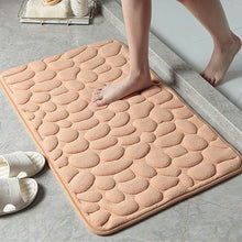 Load image into Gallery viewer, Soft Memory Foam Non Slip Cobblestone Embossing Bath Mat