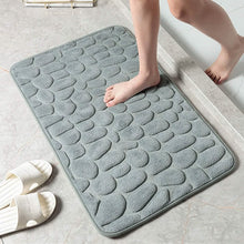Load image into Gallery viewer, Soft Memory Foam Non Slip Cobblestone Embossing Bath Mat
