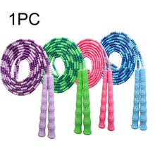 Load image into Gallery viewer, Soft Skipping Rope Yoga Beaded Workout Jumping Non-slip Handle Sports Gym Exercise Burning Fitness Adjustable Length Tangle-Free Segmented Soft Beaded Skipping Rope Fitness Jump Rope For Kids Man Women