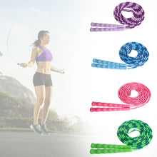 Load image into Gallery viewer, Soft Skipping Rope Yoga Beaded Workout Jumping Non-slip Handle Sports Gym Exercise Burning Fitness Adjustable Length Tangle-Free Segmented Soft Beaded Skipping Rope Fitness Jump Rope For Kids Man Women