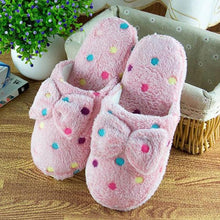 将图片加载到图库查看器,Soft Slipper Womens Home Plush House Winter Warm Slippers Soft Indoors Bedroom Slippers With Memory Foam Comfortable Slip On House Shoes Warm Fur Lined Slippers