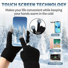 Load image into Gallery viewer, Soft Touchscreen Winter Gloves Elastic Cuff Knit for Cold Weather