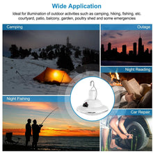 Load image into Gallery viewer, Solar Camping Light Hanging LED Bulb Lamp