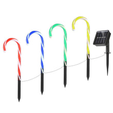 将图片加载到图库查看器,Solar Christmas Candy Cane Light IP55 Waterproof Stake Light