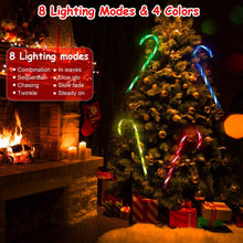将图片加载到图库查看器,Solar Christmas Candy Cane Light IP55 Waterproof Stake Light
