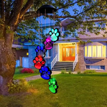 Load image into Gallery viewer, Solar Dog Claw Wind Chime Light