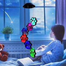 Load image into Gallery viewer, Solar Dog Claw Wind Chime Light