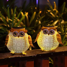 将图片加载到图库查看器,Solar Garden Hanging Light Owl Pattern