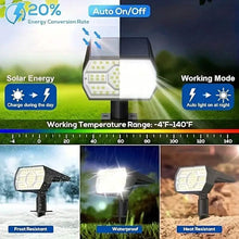 Load image into Gallery viewer, Solar Landscape Outdoor Spotlights
