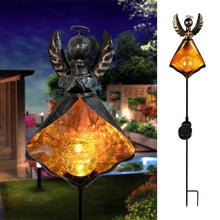 Load image into Gallery viewer, Solar LED Simulate Flame Light Lawn Lantern Lamp Waterproof Outdoor Lights