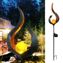Load image into Gallery viewer, Solar LED Simulate Flame Light Lawn Lantern Lamp Waterproof Outdoor Lights