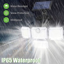 Load image into Gallery viewer, Solar Outdoor Lights 333 LEDs Motion Sensor Lights 4 Heads