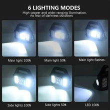 Load image into Gallery viewer, Solar Portable Flashlight & Handheld Searchlight with Side Lights