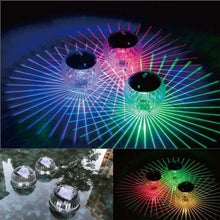 Load image into Gallery viewer, Solar Powered Floating Pond Light Garden Swimming Pool Color Changing LED Lamp
