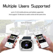 将图片加载到图库查看器,Solar Powered IP Camera with Rechargable Batteries HD 1080p Loop Recording