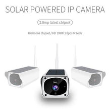 将图片加载到图库查看器,Solar Powered IP Camera with Rechargable Batteries HD 1080p Loop Recording