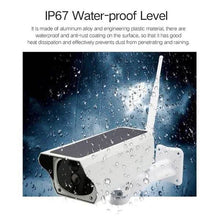 将图片加载到图库查看器,Solar Powered IP Camera with Rechargable Batteries HD 1080p Loop Recording