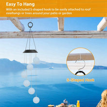 Load image into Gallery viewer, Solar Powered LED Ball Wind Chimes - Color Changing LED String Light