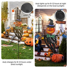 Load image into Gallery viewer, Solar Powered Scarecrow Shape Stake Light Halloween Decoration