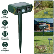 将图片加载到图库查看器,Solar Powered Ultrasonic Animal Repeller