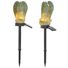 将图片加载到图库查看器,Solar Praying Angle Statue Garden Light