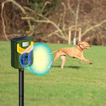 Load image into Gallery viewer, Solar Ultrasonic Animal Repeller with Flame Light USB Charge Motion Sensor