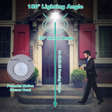 Load image into Gallery viewer, Solar Wall Light Outdoor Beads PIR Motion Sensor Remote Control Wireless Lamps