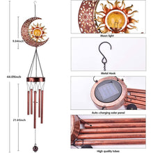 将图片加载到图库查看器,Solar Wind Chimes Garden Decorative Wind Chime Light