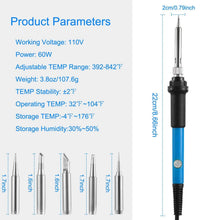 Load image into Gallery viewer, Soldering Iron 110V/60W Adjustable Temperature